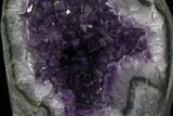 Tall Gorgeous Dark Amethyst Geode - Uruguay #30915-1